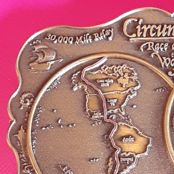Circumpolar Race Around The World,  Brass Buckle, by Ashworth Awards - Picture 6 of 8